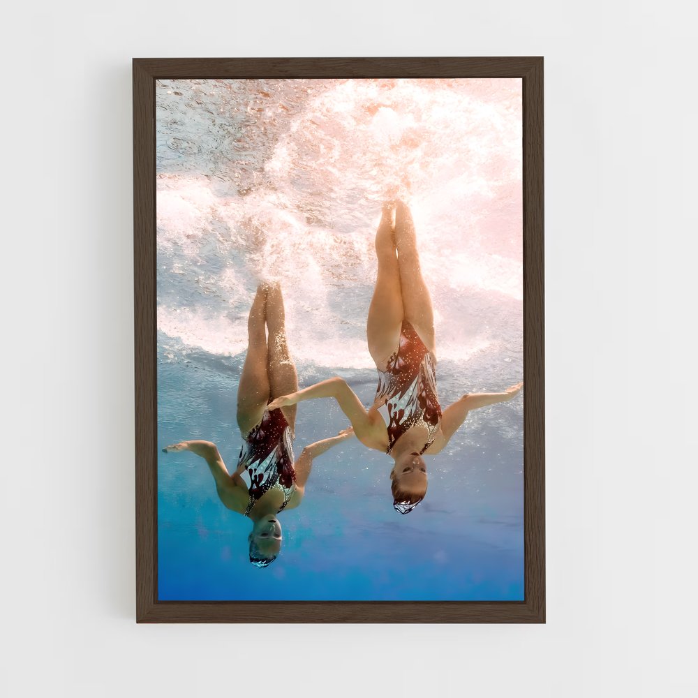 Poster Synchronized de diving – affiche Plongeon synchronisé (vue 5)